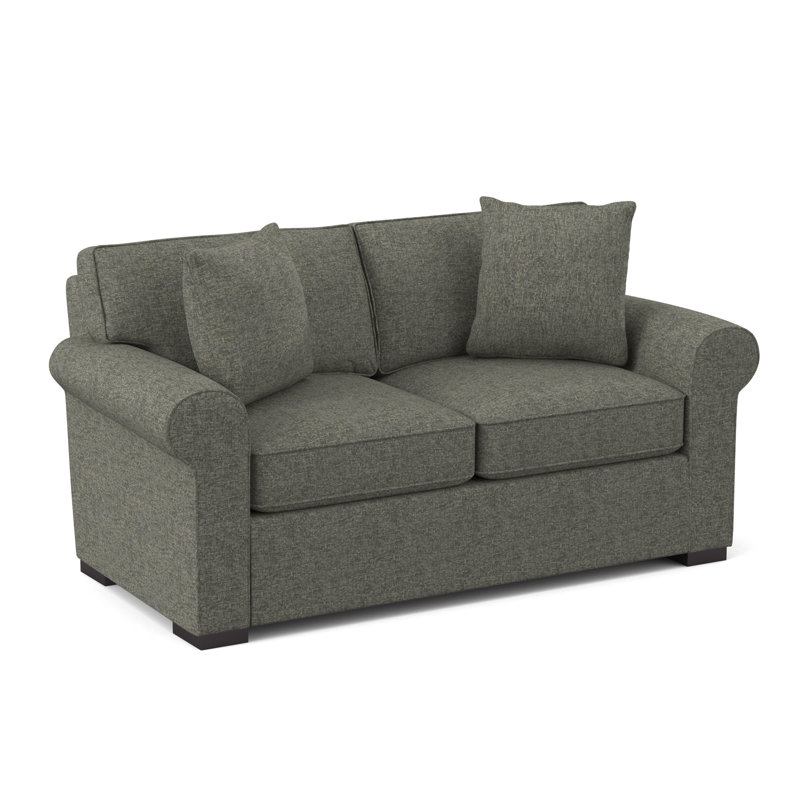 Eva-Grace Upholstered 66'' Loveseat, Vibe Ashen Chenille