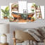 «Natural Bathroom Decor», impression sur toile - 5 panneaux