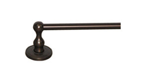 Edwardian Bath Single 32 1/2" Wall Mounted  Towel Bar, Oiled Rubbed Bronze