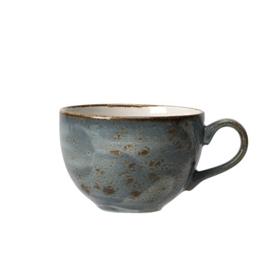 Tasse basse bleu artisanal