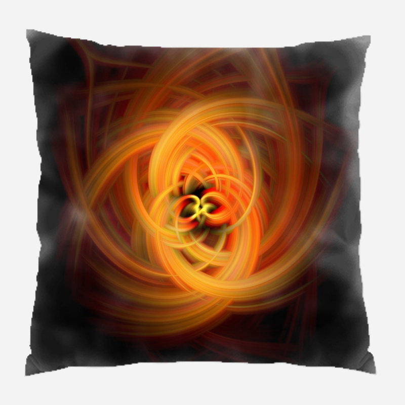 Fire Microsuede Reversible Throw Pillow