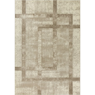 Winston Geometric Cream/Ivory/Taupe Area Rug