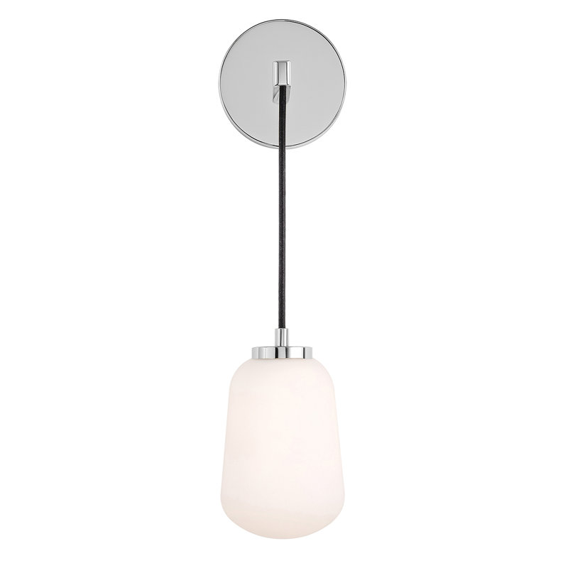 Luminaire suspendu DEL 7 po Domalapalli - Chrome poli, Chrome poli
