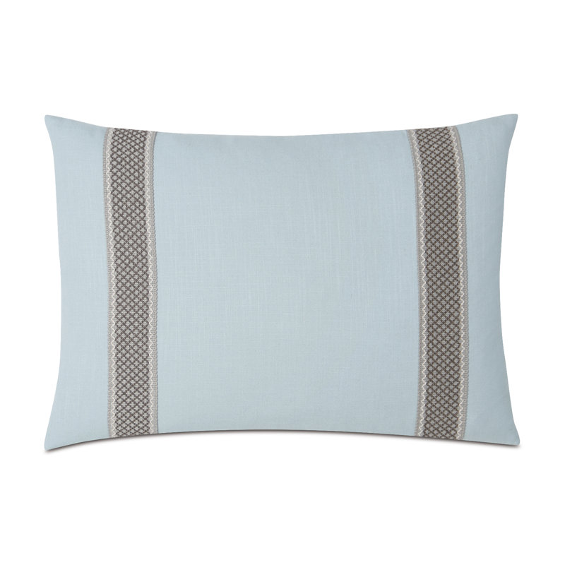 Nerida Appliqued Linen Throw Pillow