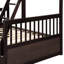 Lit superposé Willow avec toit, conception de maisonnette, structure en pin-1375866731