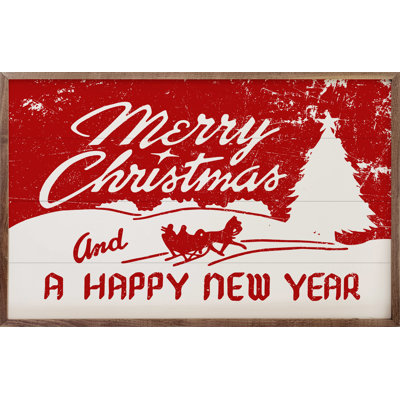 Joyeux Noël et bonne année - rouge