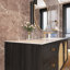 Meuble-lavabo mural 60 po en contreplaqué avec lavabo
