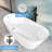 Biocura 67" Modern Acrylic Freestanding Bathtub With Brushed Nickel Drain-107397368