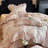 Floral Double-Layer Crinkle Cotton Duvet Cover Set-124974152-124974144