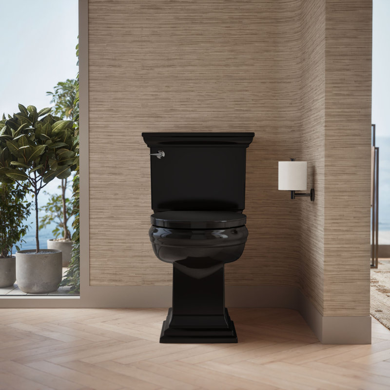 Impro Toilet Seat, Black, Elongated