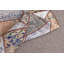 Tapis turcs, petit tapis de 3,4 pi x 3,3 pi, tapis antique bleu, tapis antique, tapis rétro, tapis de cuisine