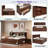 Devetta  Daybed With Built-in Storage Shelves, 4 Drawers And 2 Cabinets