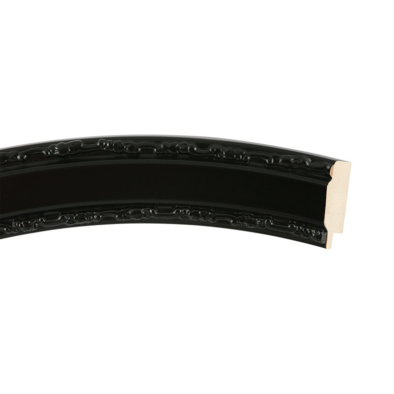 Miroir d'appoint Minerva, H 33 po x l 33 po, Noir mat