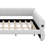 Upholstered Platform Bed King Size With USB Ports & Tufted Backrest & Armrests,King Lambswool Platform Bed-1540647910