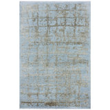 BROKDCCHKSIGL Area Rug in Gold