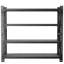 Heavy Duty Garage Shelving 6000lbs, Extra Wide Metal Adjustable Shelves (69"h X 75"w X 23.7"d) Industrial Storage Unit For Warehouse, Black