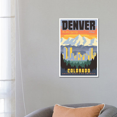 Affiche de voyage Denver par Jim Zahniser-reproduction d’art