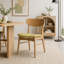 Ensemble de 2 chaises de salle à manger polyvalentes avec tissu résistant aux taches-268157034-268157033