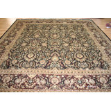 Tabriz One-of-a-Kind 12' x 12'5" Area Rug in Burgundy/Black