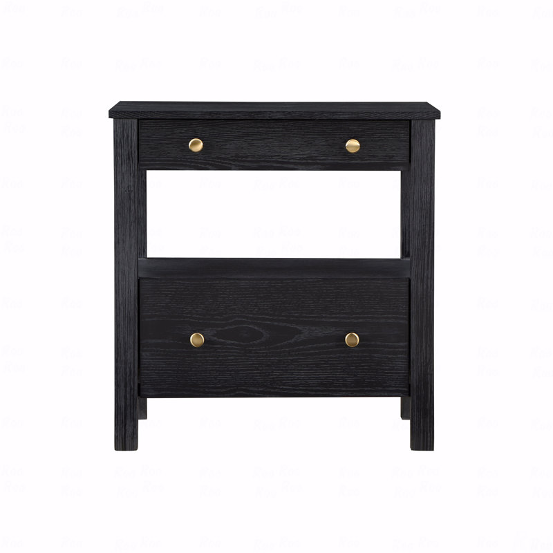 Table de chevet 2 tiroirs