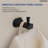 4-Piece Bathroom Hardware Set With Double-Rod Towel Bar, Towel Ring, Robe Hook & Toilet Paper Holder-119881975