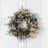 Flocked Christmas Wreath with LED Lights