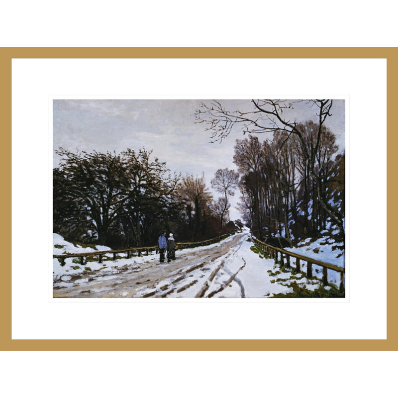 «Road to the Farm Saint-Simeon Honfleur» par Claude Monet, impression giclée encadrée, H 16,61 po x l 21,75 po