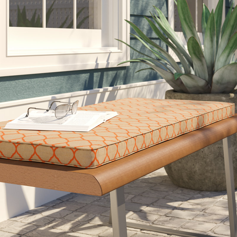 Coussin de banc intérieur/extérieur Sunbrella, l 45 po x P 17 po