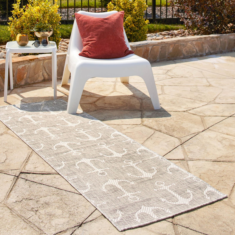 Tapis d'extérieur Ayton couleur sable, Tapis de couloir 2 pi 7 po x 12 pi