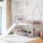 Twin Over Twin Bunk Bed With Slide, House Bed With Slide, White