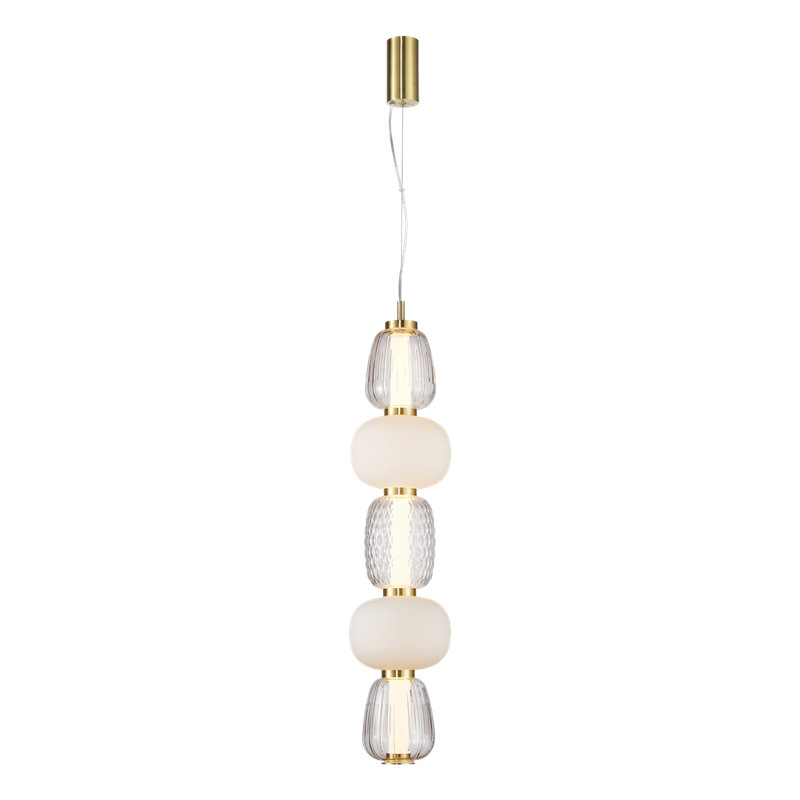 Caro 1 - Light LED Pendant, Clear/White