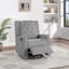 Fauteuil inclinable contemporain en polyfibre pivotant avec fauteuil à oreilles 1 pièce-1895214694