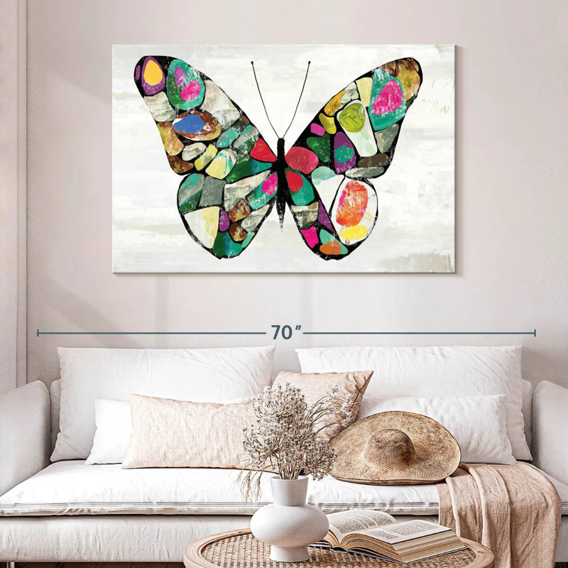 Couleurs de papillon, H 32 po x l 48 po