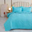 Ensemble de courtepointe matelassée à motif floral pour grands lits (blanc cassé / bleu)-533829362-533829373