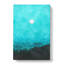 Moon Above Kavala In Greece - Wrapped Canvas-56666981