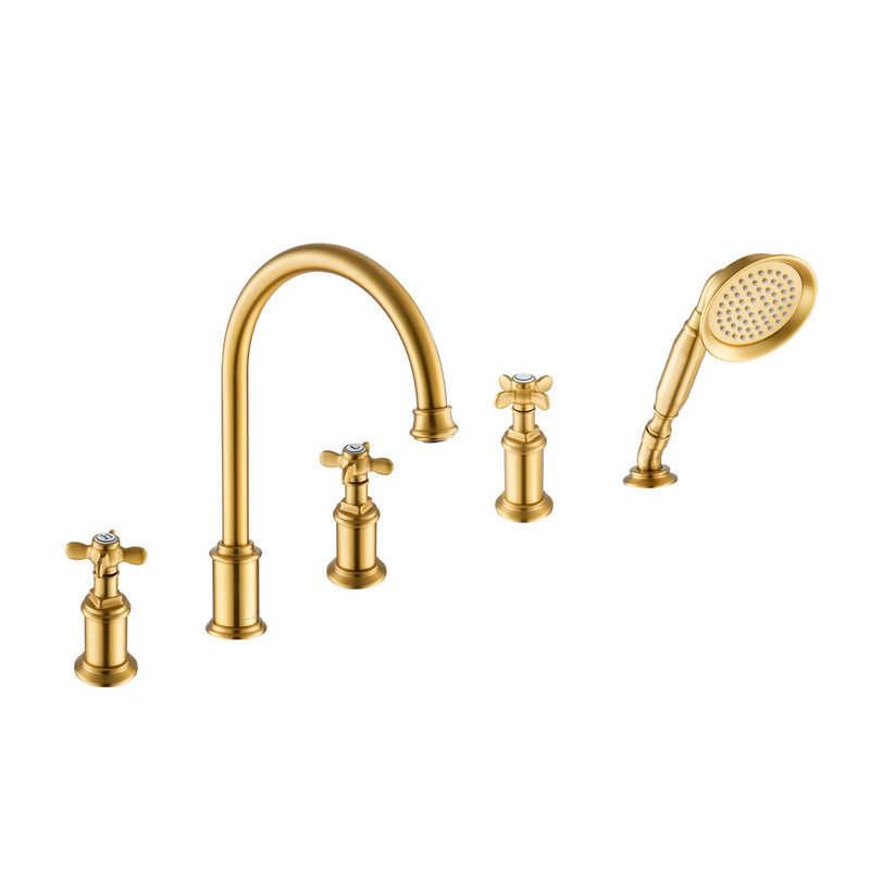 Garniture de robinet de baignoire à fixation sur le comptoir avec douche à main Casainc