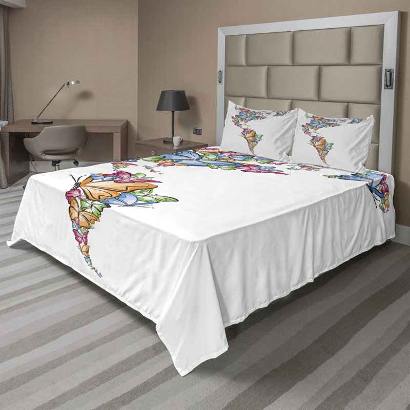 Microfiber Sheet Set, Cal.King Sheet Set + Fitted Sheet + 2 Pillowcases