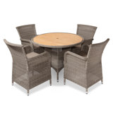 Savannah Outdoor 5 - Piece Dining Set with Cushions