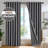 100% Blackout Faux Linen Curtains with TPU Backing – Dual-Layer Noise Reducing & Thermal Insulated Drapes-934544102-934544096