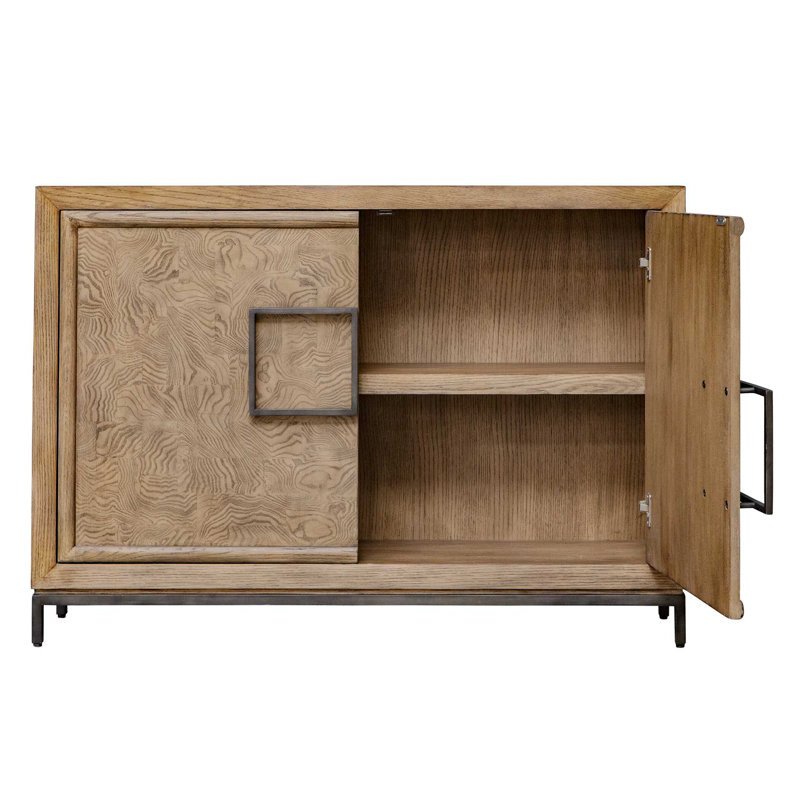 Uttermost Paltrow Burl 2 Door Cabinet