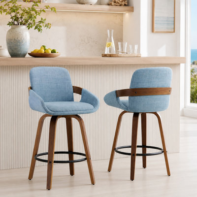 Swivel Bar & Counter Stool Set of 2