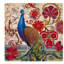 «Peacock Decor Red», impression sur toile tendue-31871454