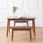 Rowley 4 - Person Solid Wood Modern Rectangular Dining Table Set with Bench Seating-91296946