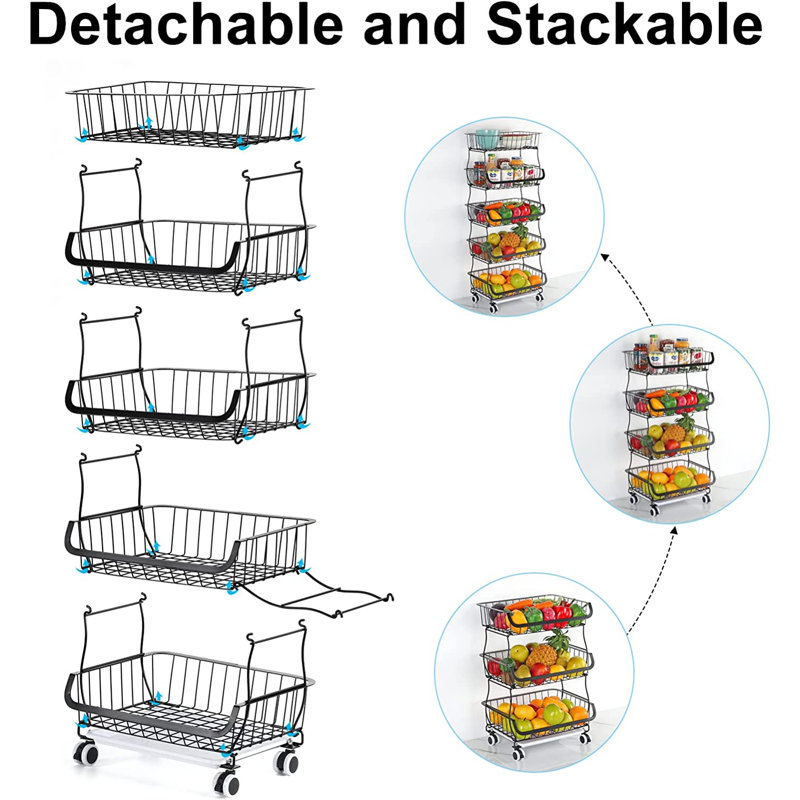 39.4'' H x 16.1'' W Utility Cart with Wheels
