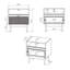 49.8cm W Manufactured Wood Bedside Table