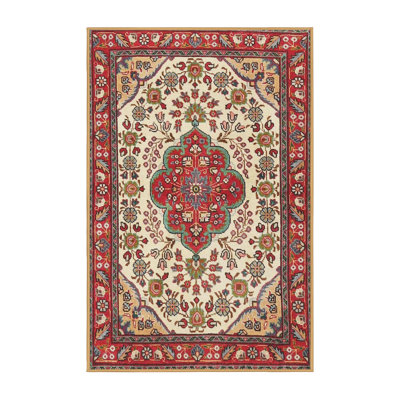 Tapis traditionnel mehroon/noir/crème