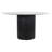 Izola Round Marble Top Solid Wood Base Dining Table