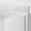comptoir en pierre blanc pour salle de bain