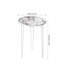 Table d'appoint moderne d'extérieur 21,5 po Dier-858890617-858890615