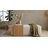 Modern Rectangular Fabric Upholstered Bench for Bedroom Seating - Aesthetic Accent Bench with Wood Side for Dining Room Styling